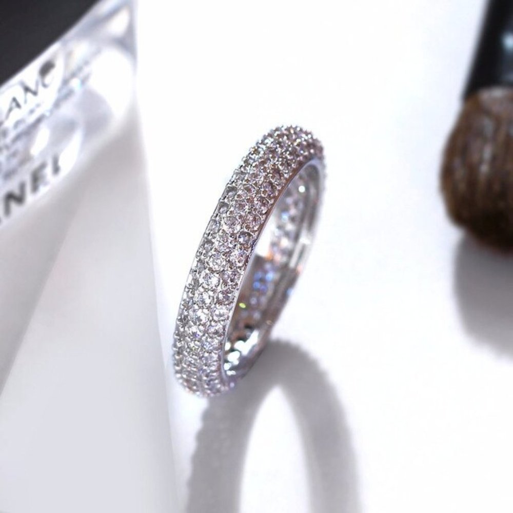 925 Sterling Silver Wedding/Engagement Ring , F283